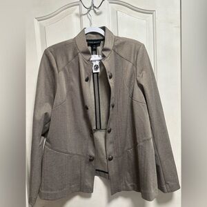 Women’s Lane Bryant Brown Chevron Blazer.